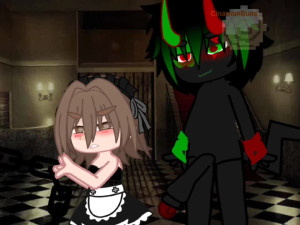 Glitchs horny dick goes inside his cinamon slave