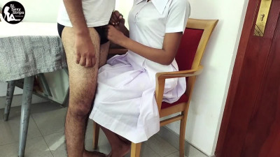 ඉස්කෝලේ සුදු ගවුම උස්සලා ගැහුවා Sri Lankan School Uniform Hard Fuck With Bf- SlSexyStrips