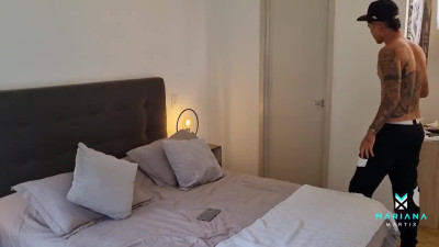 My voyeur stepbrother spies on me and leaves my ass with a lot of cum - Mariana Martix