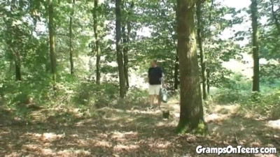 Teen hottie fucked by grandpa