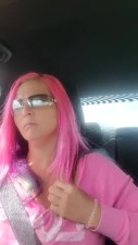 Sukie Rae plays with her tits while driving.