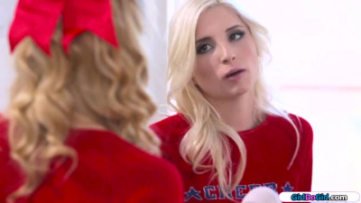 Stepsister toying 19yo teen cheerleader