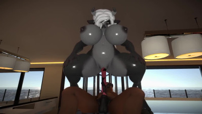 Juicy Furry Baby Curvy Dragon Rides Juicy Long Futanari Cock