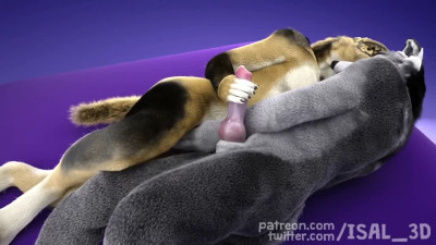 Female wolf give handjob HD by ISAL_3D
