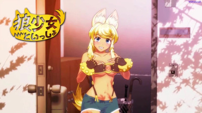 Furry waifu likes fucking in the kitchen after she made breakfast [Wolf Girl With You] / Hentai game