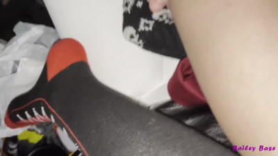 Fucking Hot Babe In Tesla Car Self Driving At Night