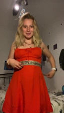 Shy, sexy, innocent, posh British girl strips down for you