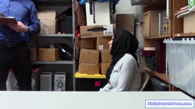 Officer fucking big tits arab shoplifter