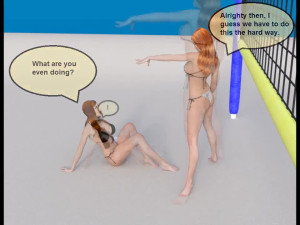 Huge Samus BB - Beach Giantess Story