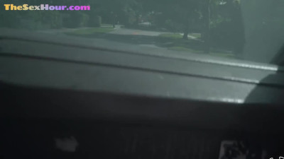 Pickedup medium titted teen publicly pussyfucked in car