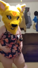 Chubby furry ass jiggles and wiggles