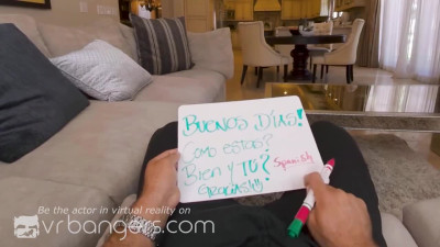 VR BANGERS Professional Latin Teacher Fucks Student During Private Lesson