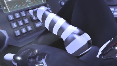 Futa on Female Scifi Yiff (3d furries wolf)