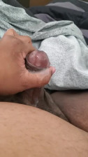 Bigtitchub Oozes Creamy Load from Uncut Cock