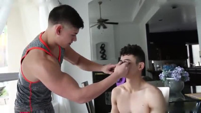 Bodybuilder Eddie Alvarado with Jerry Cabrera