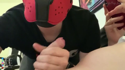 Good Puppy sucking his Boyfriends Dick