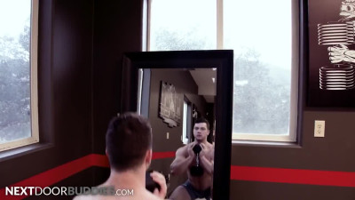 Johnny Hill’s Muscular Ass Fucked By Handsome Bodybuilder - NextDoorBuddies