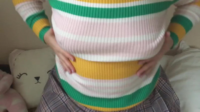 Horny nanny gets two cumshots