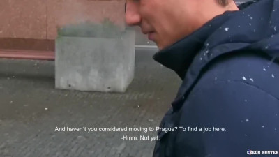 CZECH HUNTER 401 - Fit Twink Leaves The Freezing Cold To Get Pounded Hard