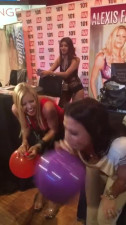 Rachel Starr & Alexis Fawx have a blowing competition at AVN