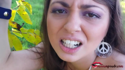 I love filling my girlfriends tight pussy with cum-outdoor sex / Miriam Prado