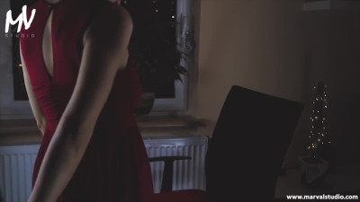 ♥ MarVal - Christmas After Party Big Milky Tits MILF Get CRYING ORGAZM! ♥