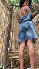 Squirting In The Shack. Fingering My Pussy Outdoors.