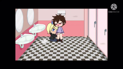 Gacha Fun In The Bathroom