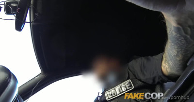 Fake Cop Anal slut gets cop cum in her butt