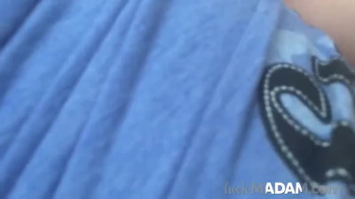 Tummy cum handjob