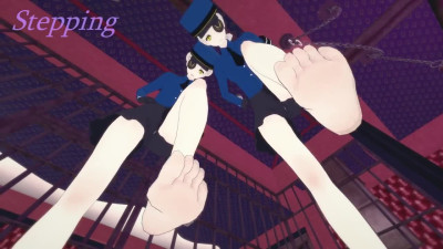 Persona: Futa Caroline & Futa Justine domination fuck | Futa Taker POV