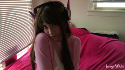 INDIGO WHITE - D.VA COSPLAY FANSERVICE