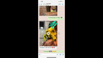 LA CULONA DEL GYM SE PONE CALIENTE EN WHATSAPP Y ME LA COJO DESPUES DEL GYM - QUIERE TOMAR LECHE