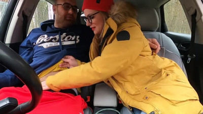 FAN REQUEST Intense Sex in Public Forest in Yelow Jacket Amateur Couple Dom and Pat