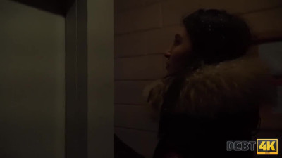 DEBT4k. Teen Debt Collector is Lucky to Fuck the Sexy Nightclub Manager