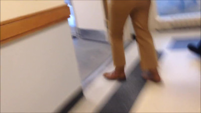 Candid Teacher In Tight Pants