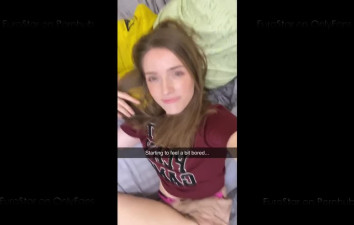 Watching the Office while his Girlfriend is away and Ended up Sending her some Snapchats
