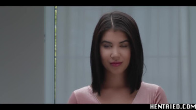 Real Life Hentai - Cumflation - half Asian Girl is Inflated with Sperm till a Huge Cum Explosion