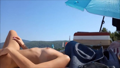 Real Amateur Wife Naked in Public Beach