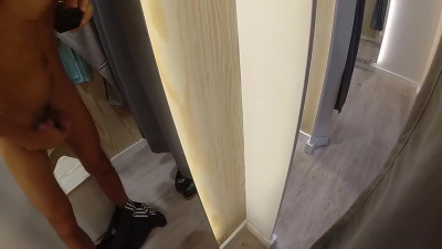 DICK FLASH DRESSING ROOM - PART 3 - HANDJOB Cumshot