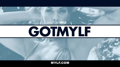 MYLF - MILF with Huge Tits Sucks a Big Dick and Gets a Facial
