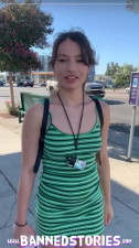 College TEEN Liv Wild VAPING and Giving Blowjob in Public
