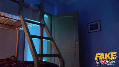 Fake Hostel at Midnight during a Storm a Figures Appears