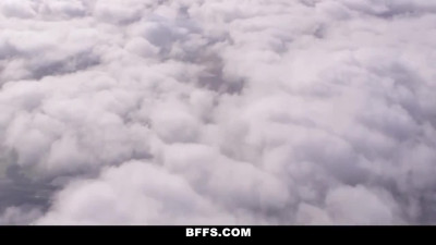 BFFS - Hot Flight Attendants get their Pussies Slammed