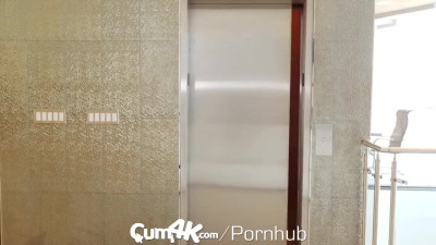 CUM4K CREAMPIE Dripping Blonde FUCKS to Avoid Eviction