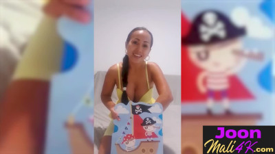 Asian big tits teen Joon Mali tries new big sex toy after passion posing