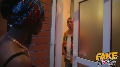 Fake Hostel African Queen and Busty Big Ass a Latina in Crazy Threesome