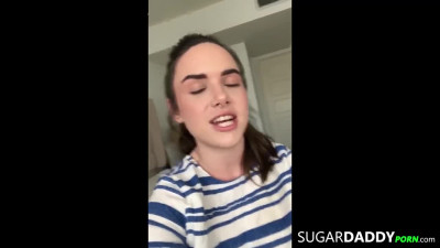 TINY TEEN Finds SUGAR DADDY to FUCK in Order to Pay for College.