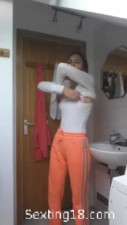 Sexy College Girl Striptease to BF