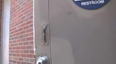 Busty black babe glory hole
